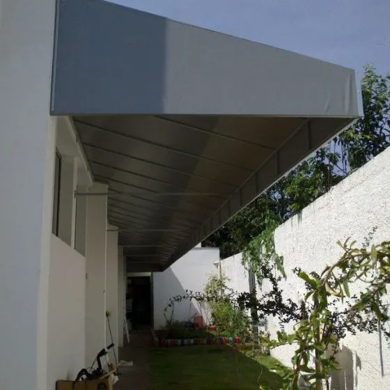 Cobertura de Lona em Valinhos SP — Cobertura com calha lateral para escoamento