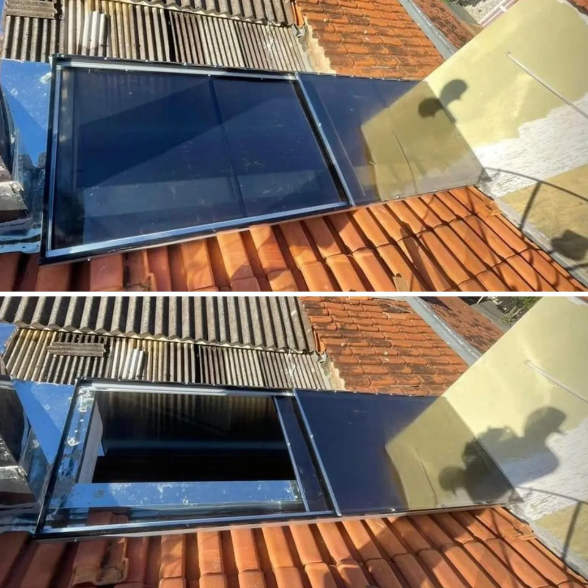 Cobertura Retrátil Policarbonato/Telha/Vidro em Valinhos SP — Cobertura em área de piscina
